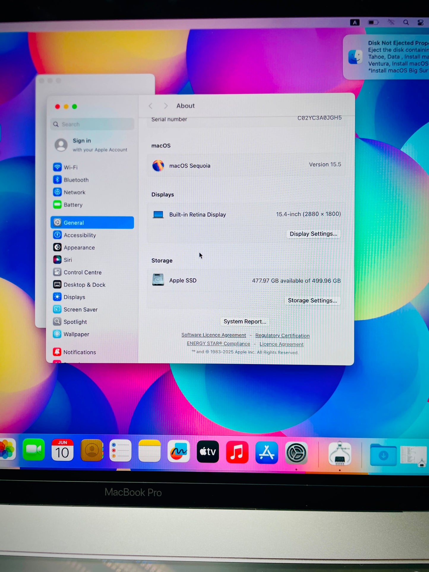 Apple MacBook Pro A1990 (2018, 15-inch) | i9 | 32GB | 512GB SSD | 4GB GPU