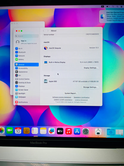 Apple MacBook Pro A1990 (2018, 15-inch) | i9 | 32GB | 512GB SSD | 4GB GPU