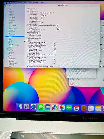 Apple MacBook Pro A1990 (2018, 15-inch) | i9 | 32GB | 512GB SSD | 4GB GPU