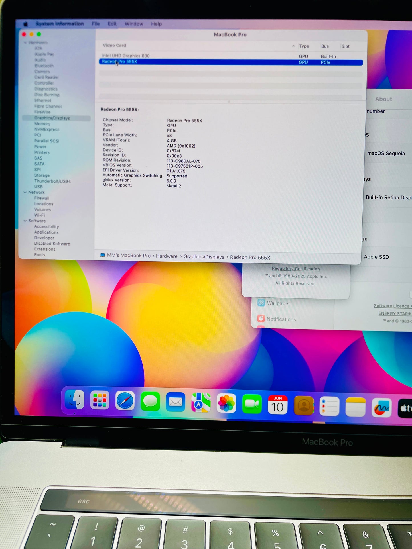Apple MacBook Pro A1990 (2018, 15-inch) | i9 | 32GB | 512GB SSD | 4GB GPU