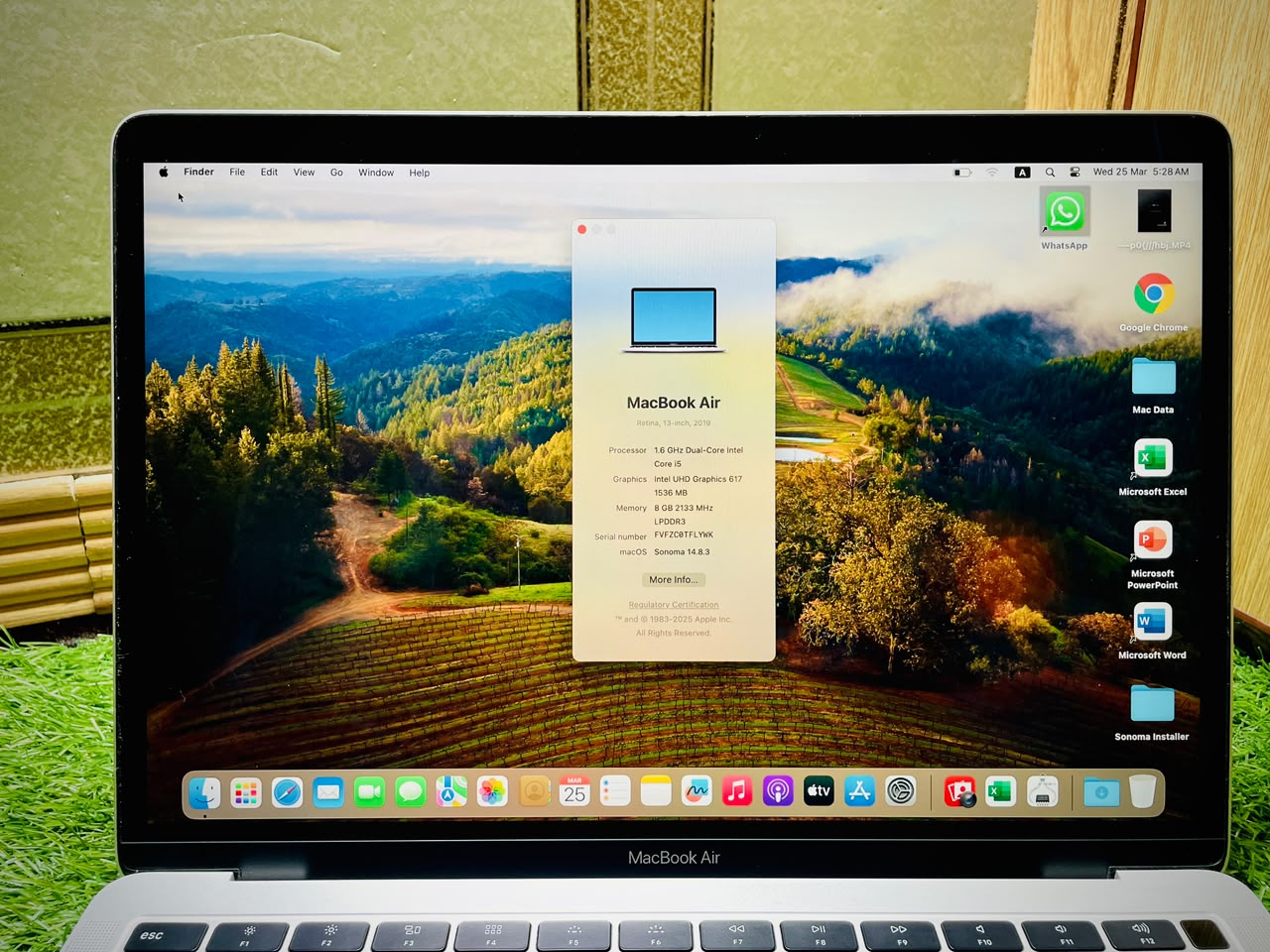Apple MacBook Air 2019 (13.3") | Intel Core i5 | 8GB RAM | 256GB SSD