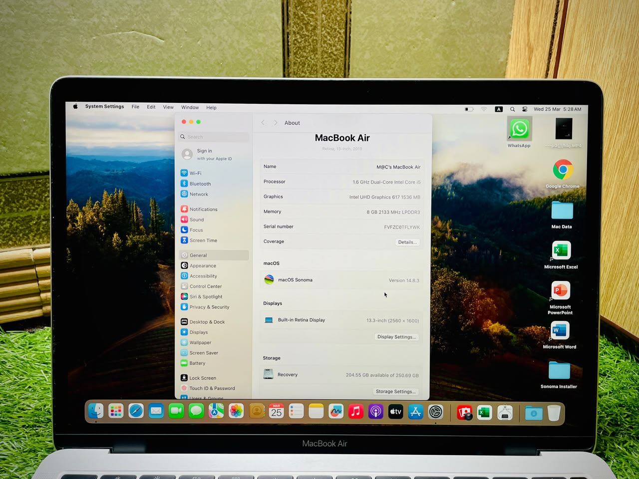 Apple MacBook Air 2019 (13.3") | Intel Core i5 | 8GB RAM | 256GB SSD