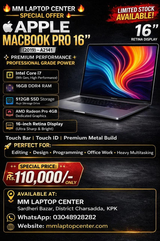 Apple MacBook Pro 16" (2019) – A2141 i7 16/512+4GB.