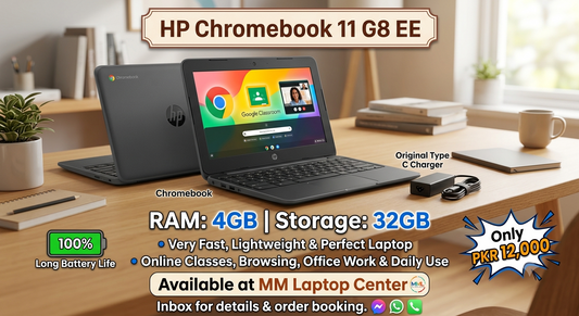 HP Chromebook 11 G8 EE – 11.6” Touch | 4GB RAM | 32GB Storage | Lightweight Student Laptop