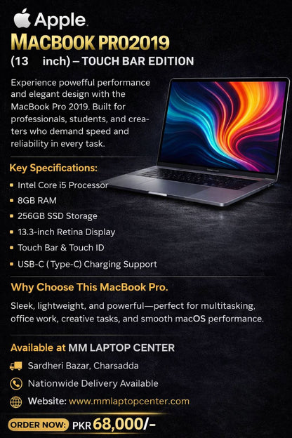 Macbook Pro 2019(13.3") i5 8/256 9/10 Condition.
