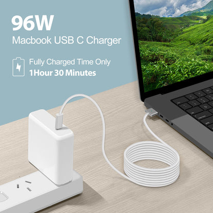 96W USB-C Fast Charger for MacBook Pro (13" / 15" / 16")