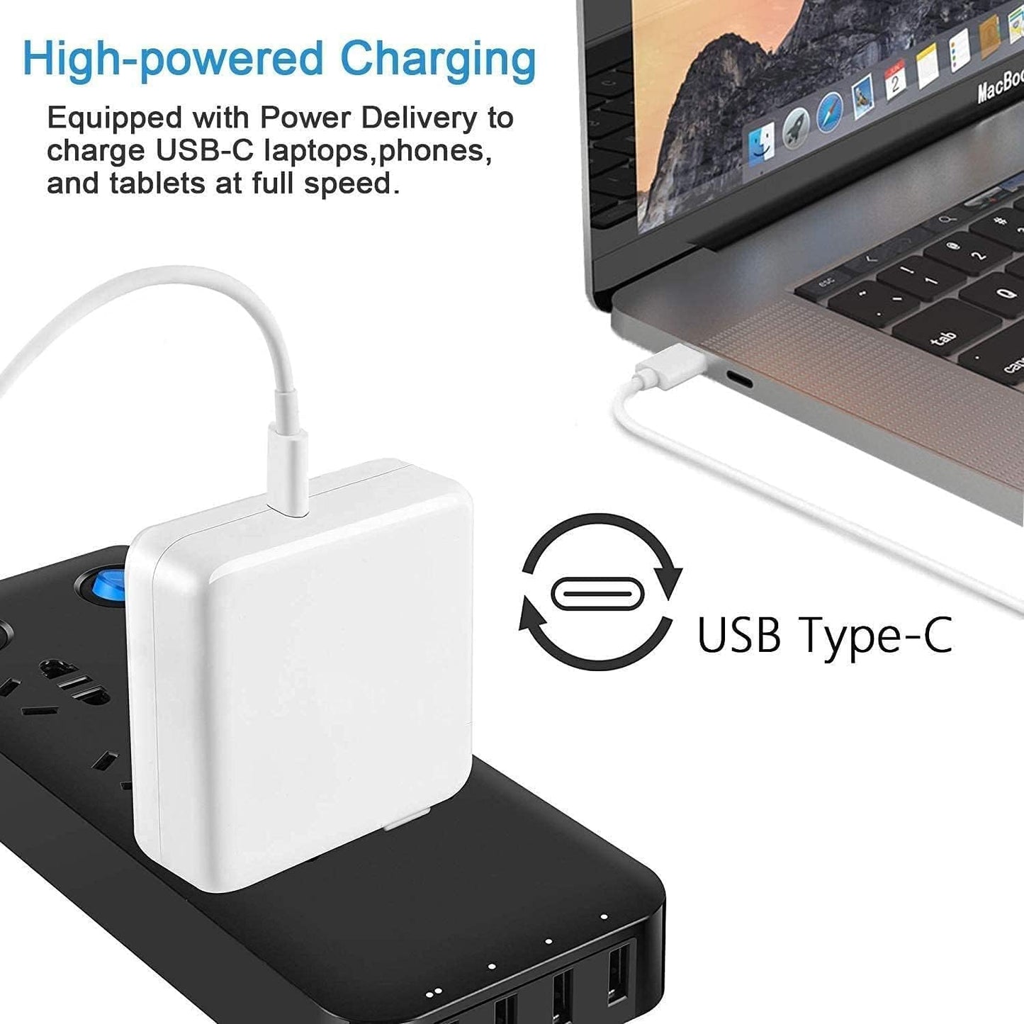 96W USB-C Fast Charger for MacBook Pro (13" / 15" / 16")