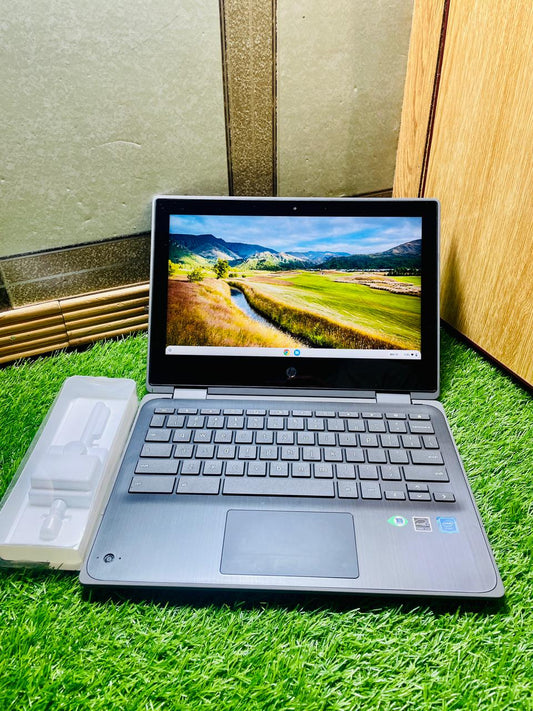 HP Chromebook x360 11 G3 EE 2-in-1 Touch Laptop – 4GB RAM 32GB | Convertible Chromebook for Students