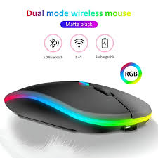 Dell W10 Mouse Wireless And Rechargable(Dual Mode).