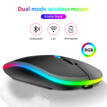 Hp W10 Mouse Wireless And Rechargable(Dual Mode).